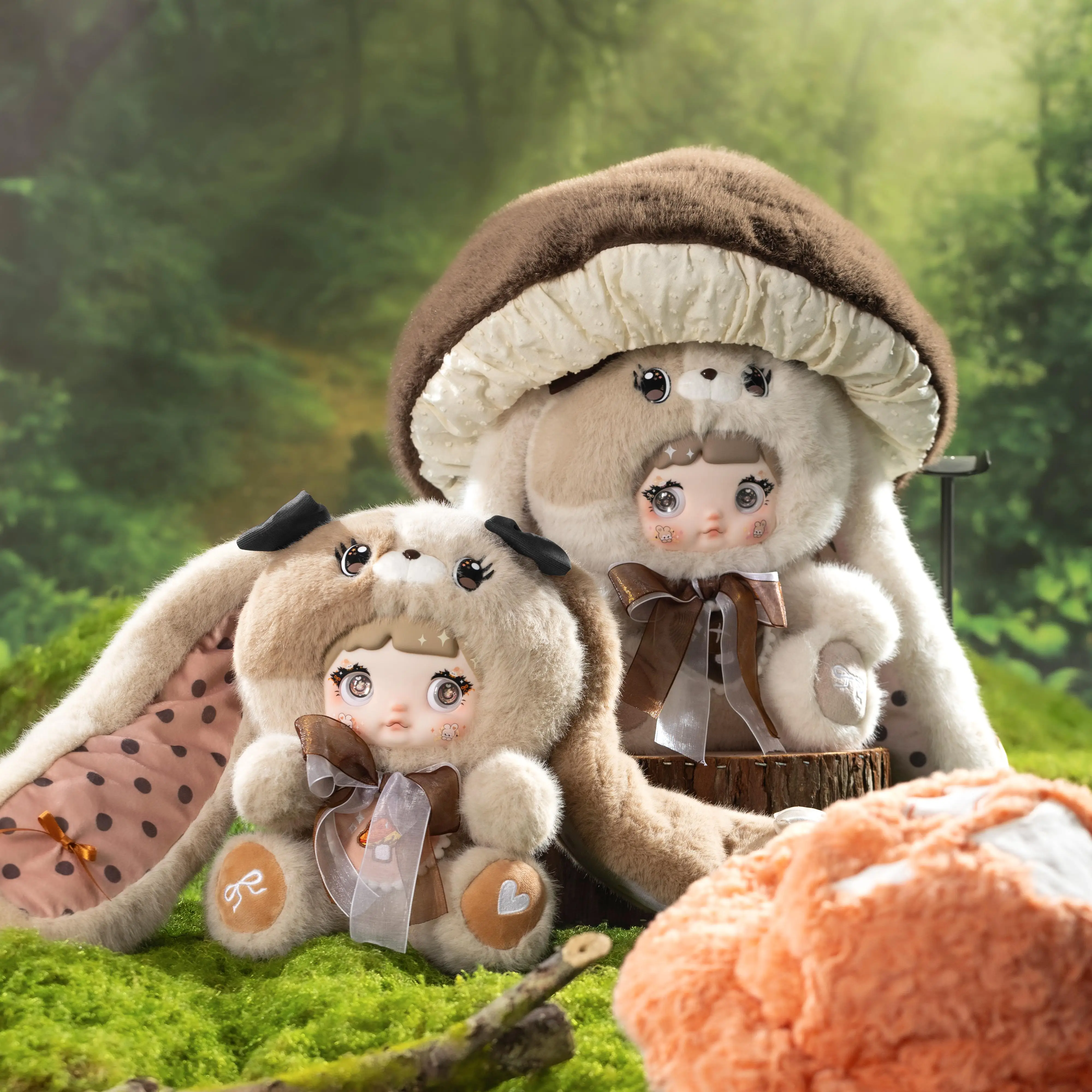 [400% Size] Nommi Plush Blind Box – Mushroom Hat Series Collectible Soft Toy, Giant Mystery Figure, Cute Stuffed Doll Gift for Fans & Display Decor
