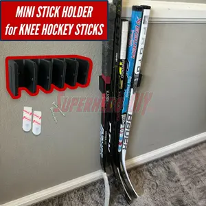 MINI Stick Holder Wall Organizer for Knee Hockey Sticks