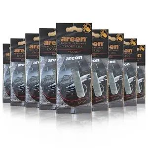 5/10/20Pcs Gold Scent Air Freshener Cards, Luxury Car Perfume Paper, Long-Lasting Elegant Fragrance for Car