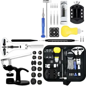 85Pcs Watch Repair Kit + Watch Press, Watches Band Link Pin Set with Carrying Case, Watch Battery Replacement Tool Kit, Watch Tools with Spring Bar Tool - Home Improvement.