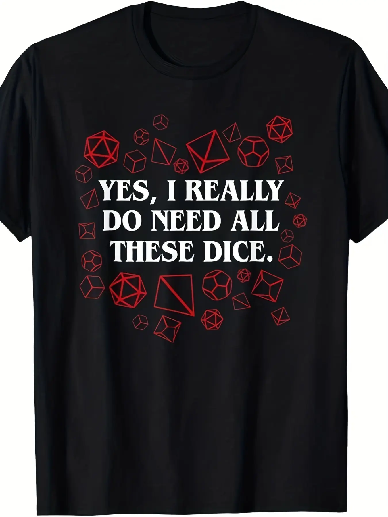 Plus Size Men's DD D20 Dice T-Shirt - Multi-Sided