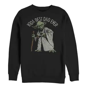 Men's Star Wars Yoda Best Dad Ever Sweatshirt