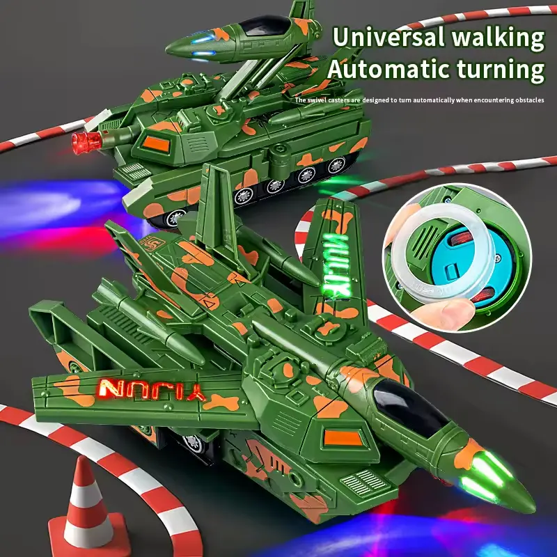 Unisex Smart Obstacle-Avoid Tank Electric Toy - Educational Science & Tech Toy for 3-4 Years Kids, Smart Auto Dodging, Auto Deformation, Flashing Lights, Cheerful Music Adds Fun, Sturdy for Drops, Holiday/Birthday Gift