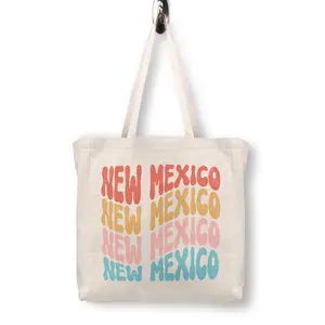 New Mexico Canvas Tote Bag - New Mexico Beach Bag - New Mexico Girls Trip - New Mexico Book Bag - New Mexico Teacher Tote Bag - New Mexico Bag