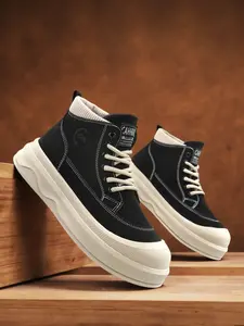Men's Fall Winter New Colorblock High-Top Socks Warm Comfortable Thick Sole Invisible Height Increase Non-Bulky Versatile Casual Work Boots