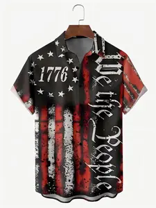 Men's Casual Henley Shirt Band Collar Short Sleeve Shirt Summer Beach Hippie T-Shirt