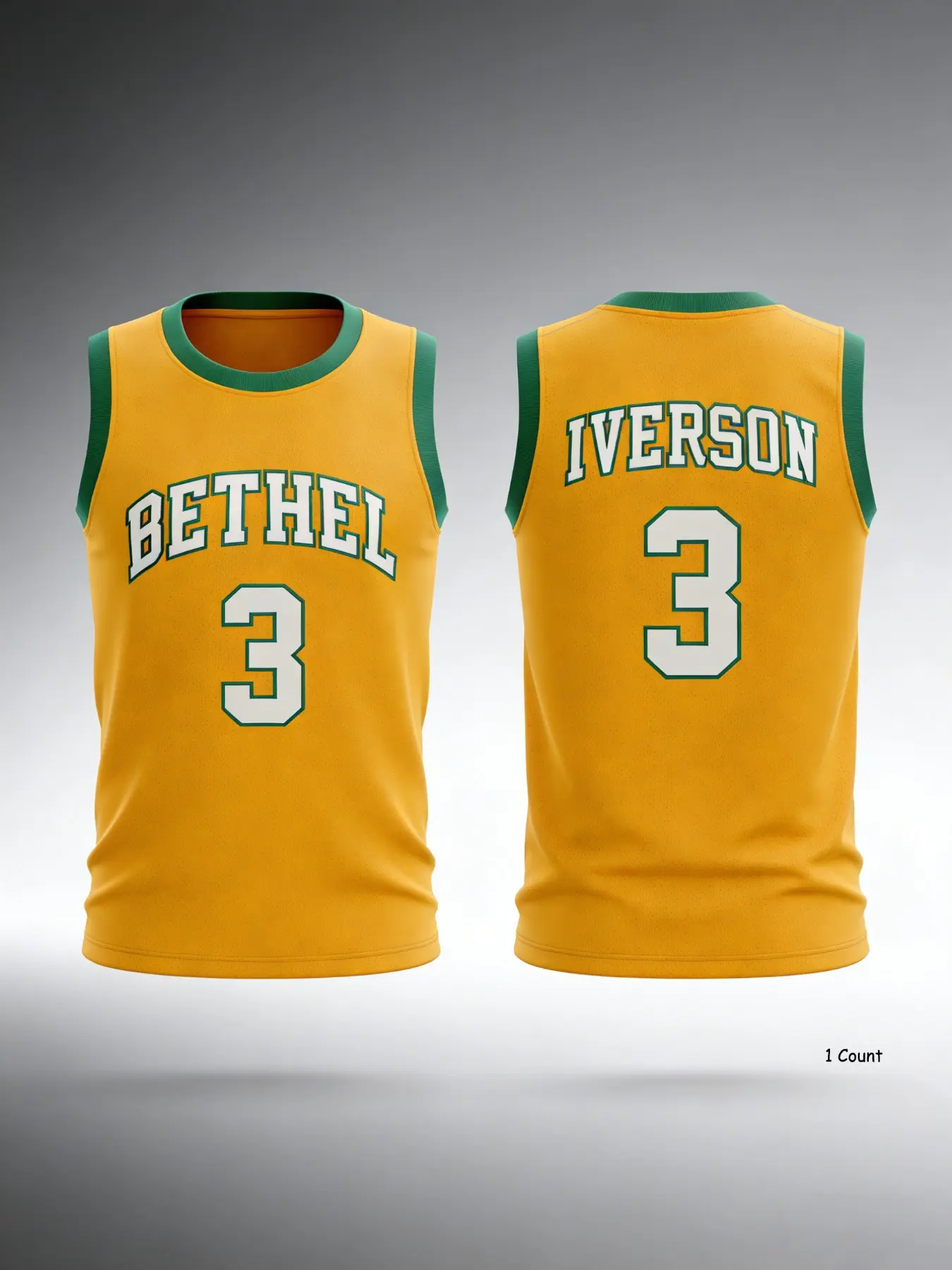 Men's Embroidered #3 Iverson Hip-Hop Basketball Tank Top, Sleeveless Loose-Fit Casual Sports Wear, Breathable High-Quality Athletic Shirt, Vests, Athletic Active Tops