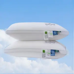 Hotel Series Sleep Pillow, 2 Counts/set Soft Feather Down Replacement Microfiber Filled Pillow, Comfortable Pillow for Side & Back Sleeping