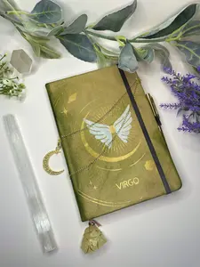Virgo Journal w/ Citrine Crystal