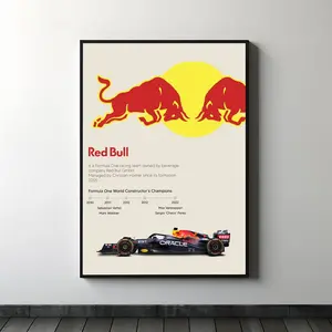 Red Bull F1 Poster, Formula 1 Gift, F1 Wall Art, Formula 1 Poster, F1 Digital Print, Red Bull Formula 1 Poster, Poster F1 