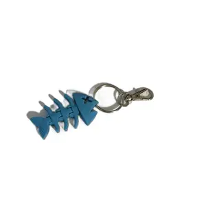 Bone fish keychain