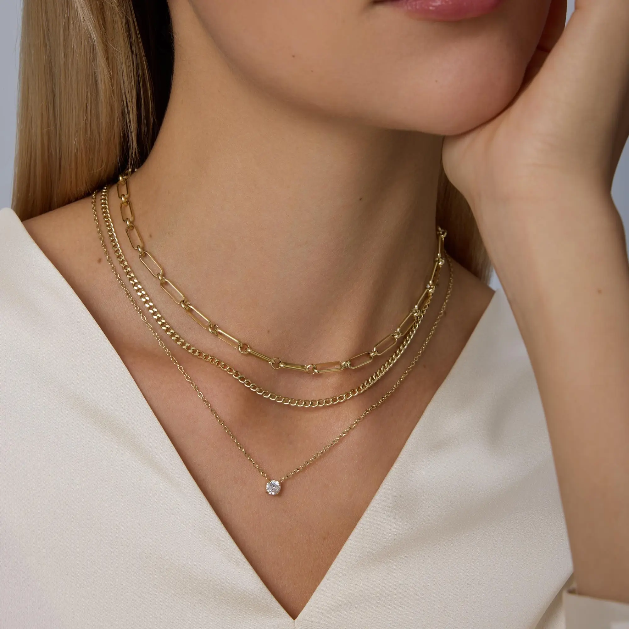 Pavoi 14k Gold Chain Earrings For Women Double Piercing | Meses sin interés Pavoi 14k Gold Chain Earrings For Women Double Piercing | Meses sin interés