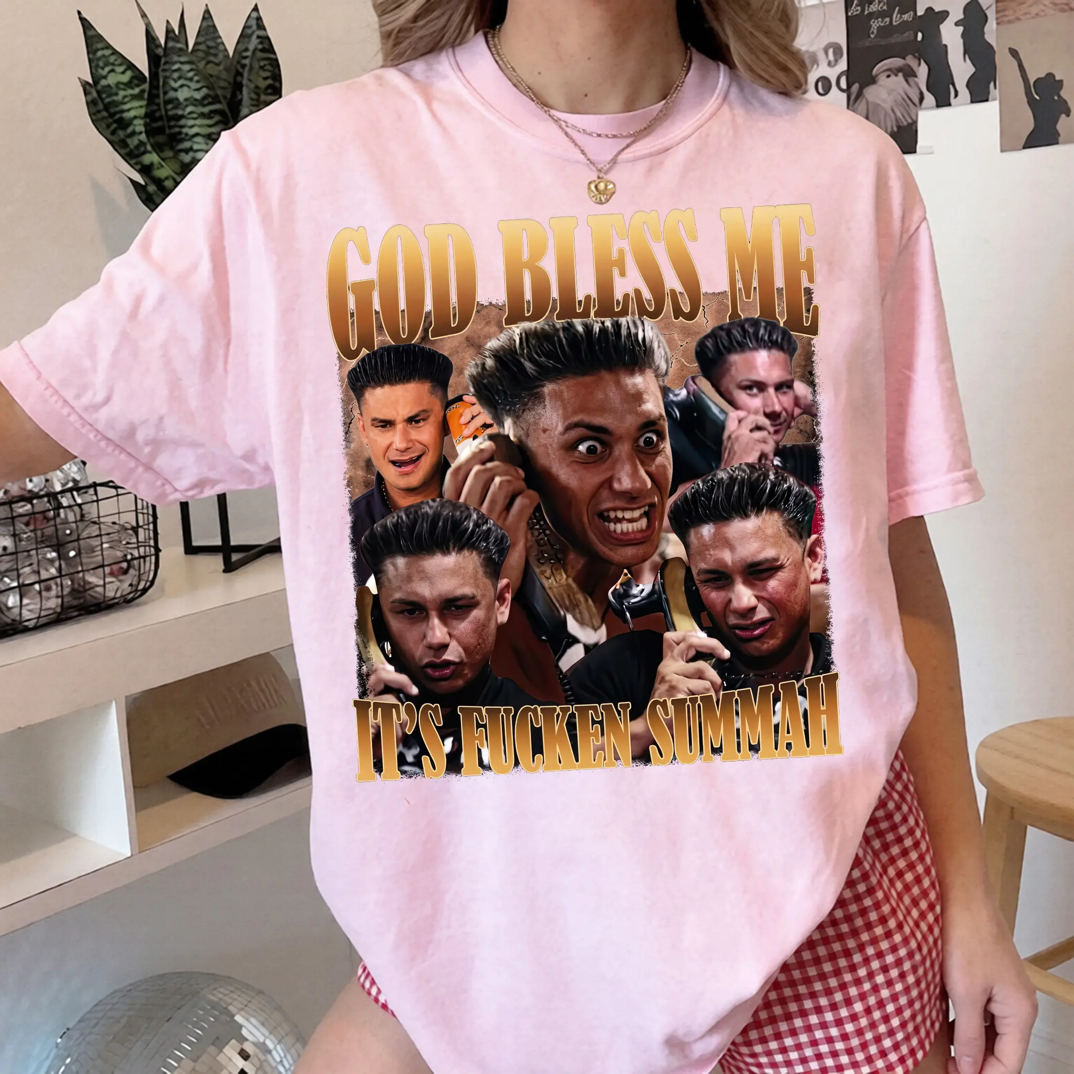VibeVogue Finds Funny God Bless Me It’s Fcking Summer Graphic Tee |   Retro Y2K Summer Party Bootleg Shirt |   Unisex Viral TikTok Trend Top |   24H Fast Shipping |   Soft Cotton Casual Streetwear |   Trending Summer 2024 Must-Have |   Aesthetic Festival