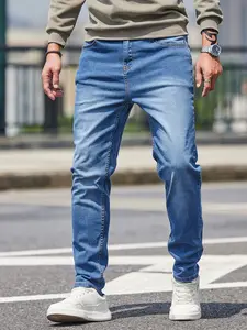 Men's stretch skinny jeans are fashionable, trendy, classic, versatile, lightweight and suitable for all seasons Men's Casual Solid Color Workout Pants Day Graphic Menswear Stylish