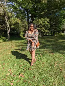 Autumn's Floral Dress