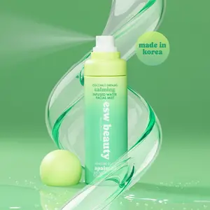 [ESW Beauty Official] Coconut Dreams Infused Water Facial Mist, Vitamin B3 Niacinamide, Aloe, Cica, Ceramides, Vegan Korean Face Spray