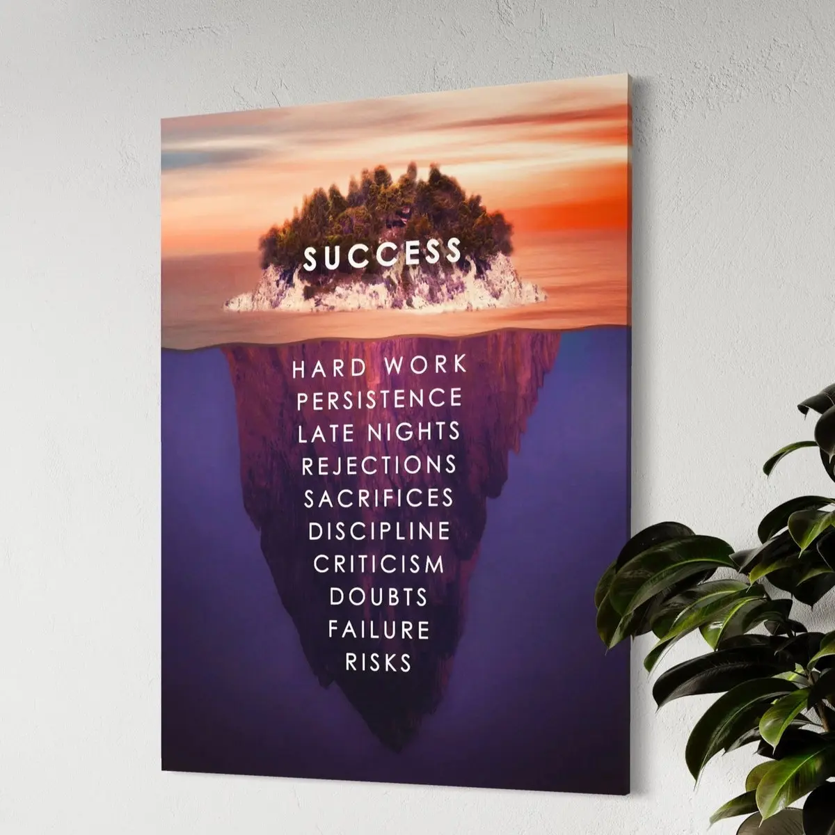 Jordan's 10 Rules For Success Motivational Office Acrylic Wall Print Inspirational Wall Decor Entrepreneur Wall Interior Art