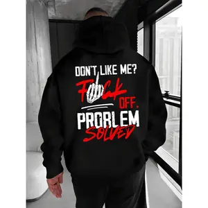 Problem Solved Hoodie & T-Shirt – Savage "Don’t Like Me" Graphic Streetwear – Funny Sarcastic Hoodie for Men – Perfect Fall Winter Gift – Casual Graphic Sweatshirt