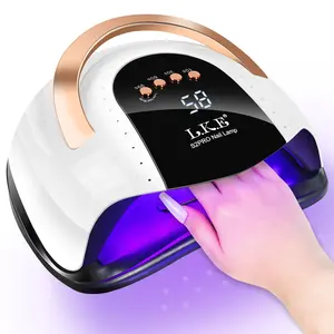 LKEnail S2 UV Nail Lamp 268W Fast Nail Dryer Upgrade Nail Curing Light With 57 LED Beads 4 options for timers Auto Sensor Nail Lamp  Nail Art Tools Nail Art Nail Care Valentine's Day Gifts for Girlfriends