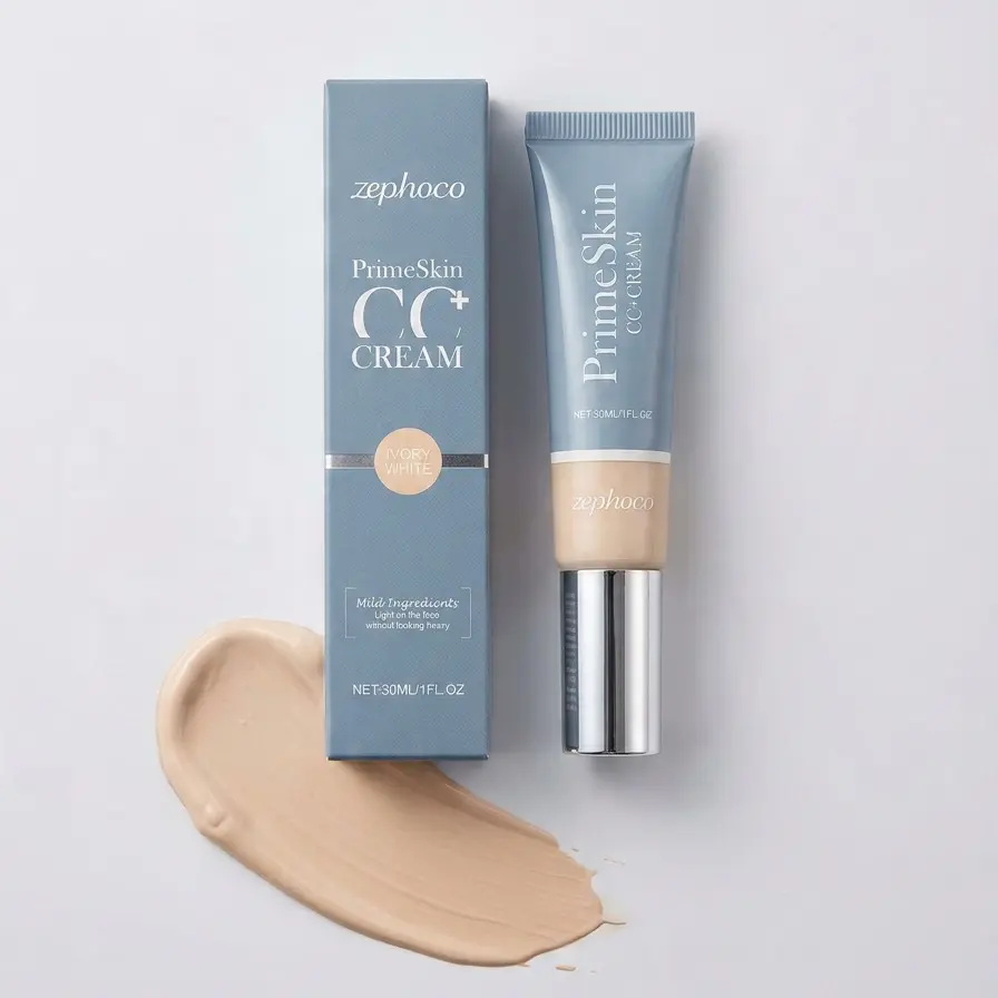 Lightweight Daily CC Cream, Hydrating Tinted Moisturizer with Oil Control for a Natural Blendable Correction - For All Skin Tones, 30ml