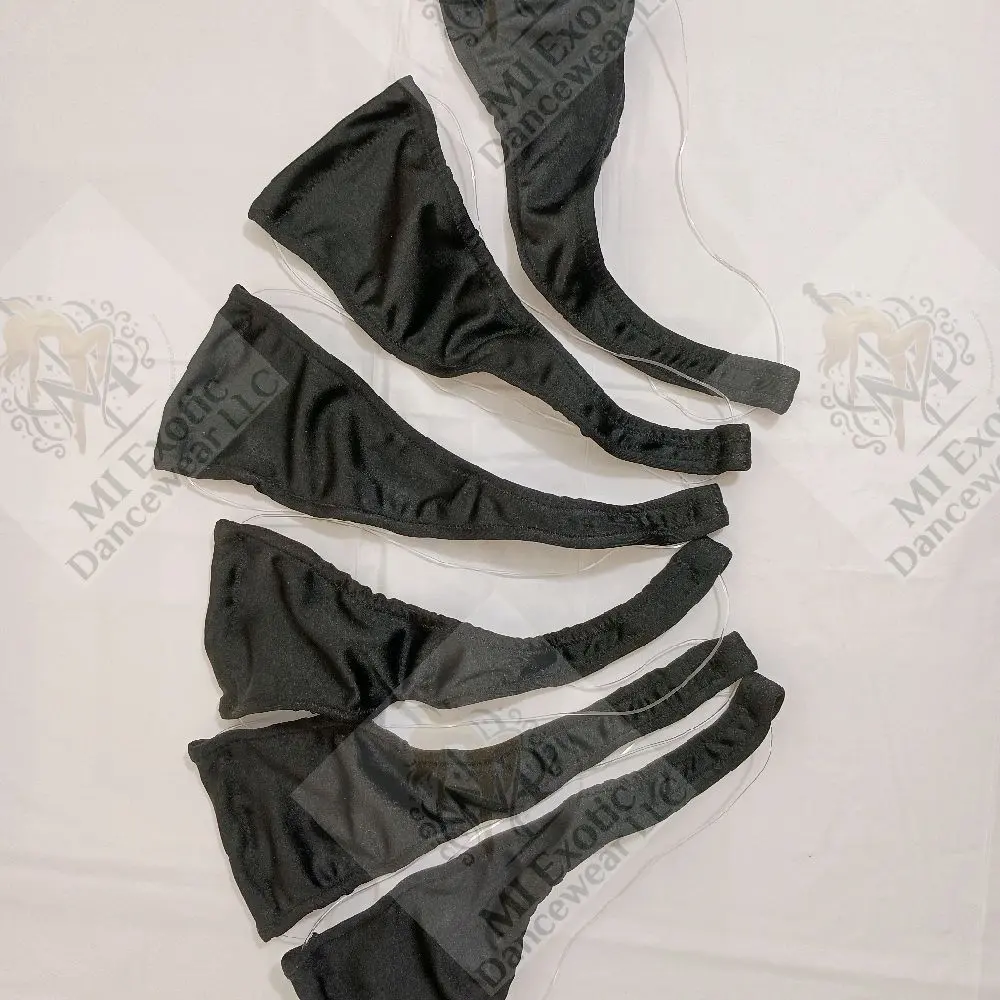 Micro Thong with Clear Cord, Exotic Dancewear, 6-pack