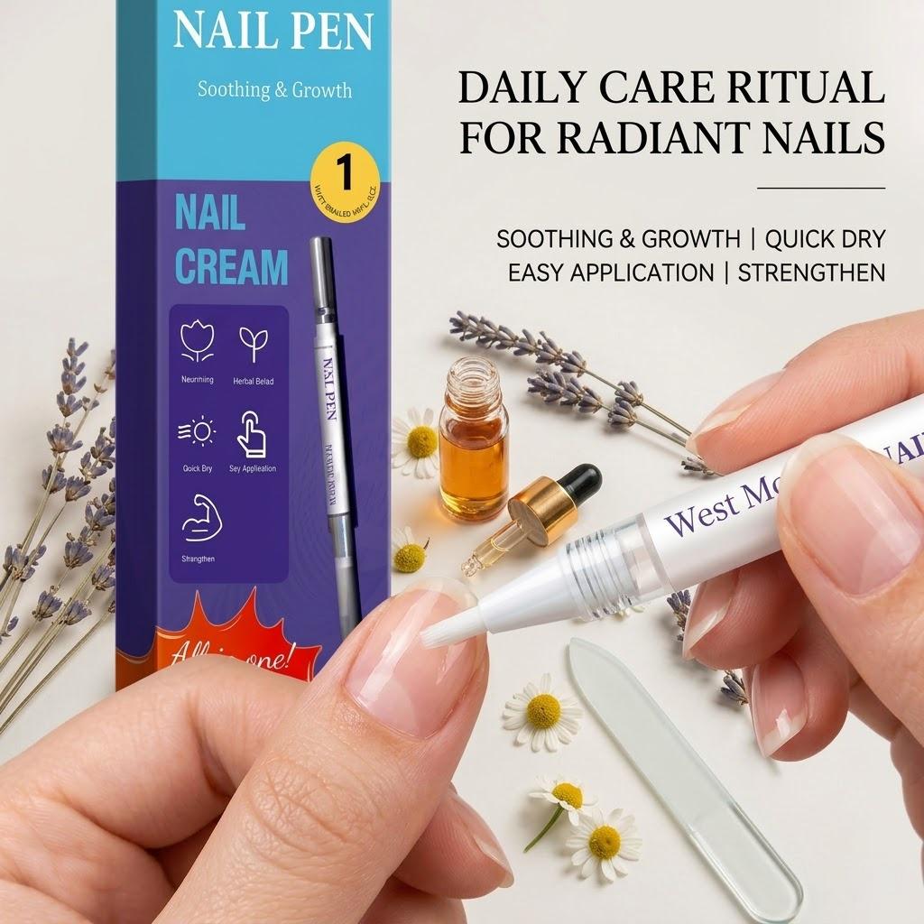 Nourishing Nail & Cuticle Care Pen - Hydrates, Strengthens & Smooths Dry Nails