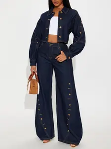 Asher Barrel Leg Jeans - Dark Wash