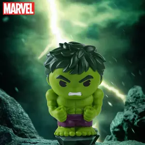 Marvel Official License 1pc Hulk Savings Jar Desktop Ornament Hand Puppet Collectible Novelty Novelty Deposit Box Funny Birthday Cake Decorations Birthday Christmas Gift Coin Bank