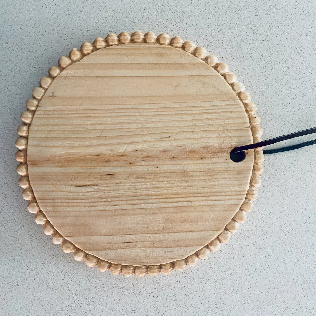 Beaded Mini Charcuterie Board - Hand-Carved Wood Cheese Board