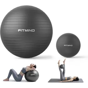 Exercise Balls Set 22-30 Inch & 9 Inch, Small Pilates Ball with Pump, Pregnancy Ball for Women, Yoga Balls for Exercise, Small Exercise Ball for Between Knees, Stability, Physio