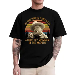 [100% Cotton] The First Thing I Do Is Shirt, Smokey And The Bandit Movie T-Shirt, Casual Short Sleeve T-Shirt For Men And Women Menswear Unisex Tops Funny Streetwear Business T-Shirt For Men And Women 🥇