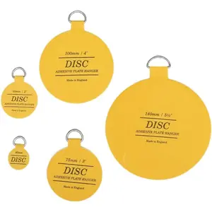 Plate Hanger for Walls - Invisible Self Adhesive Plate Holder 5 Pack (All Sizes)