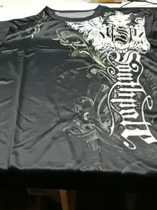 Classic Y2K Gothic style printed loose print T-shirt, high street shirt, Gothic round neck top, men's and women's new T-shirt