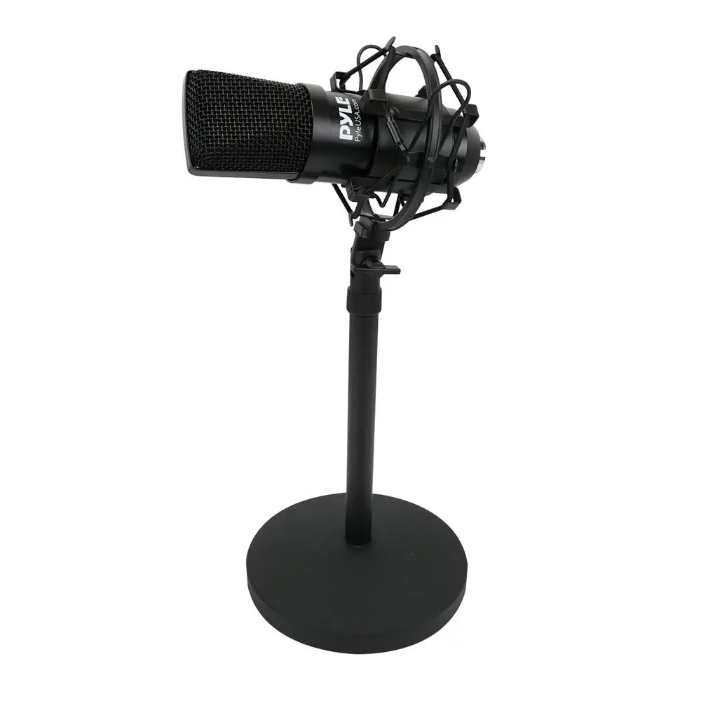 Cast Iron Heavyweight Mic Stand Base Replacement - Pyle Audio-Video Accessory with Solid Thread for Phones, Electronics Accessories