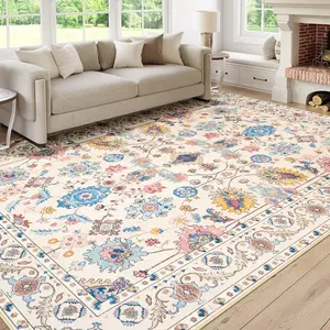 [Mother's Day] Non-slip indoor rugs for living room, kids room, bedroom, machine washable low pile carpet, ideal home decor rugs