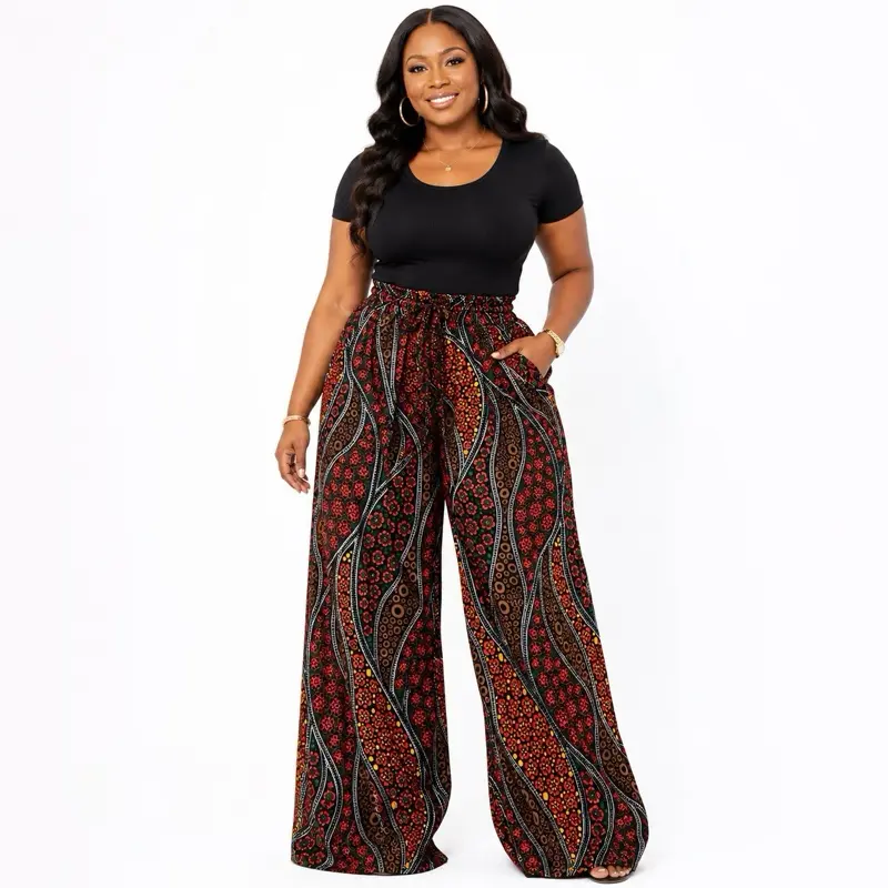 Women's Ankara Pants, Womenswear Bottom for Casual Daily Wear