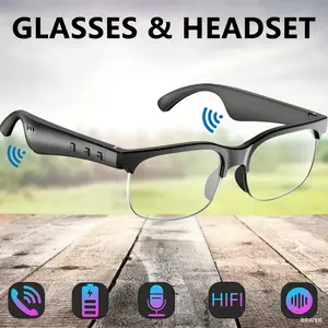 2IN1 Smart Glasses Bluetooth Earphone For Music & Calls Outdoor Sports Headphones 2IN1 Smart Glasses Bluetooth Earphone For Music & Calls Outdoor Sports Headphones