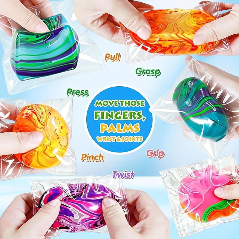 Ringed Squishy Toy, Sensory Toy, Spinning Squeeze Toy - Taba, Squishy Toy for Kids, Soft Touch, Hand Exercise - Durable TPR Material, 3 Sizes Available: Small, Medium, Large - Soothing Fidget Spinner, Soft Texture, Swinging Design - Party Gift