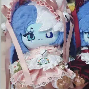 20cm Game Cookie Run Kingdom Shadow Milk Cookie Figures Cosplay Dress-up Dolls Cartoon Stuffed Plush Doll Toys Gifts for Boys