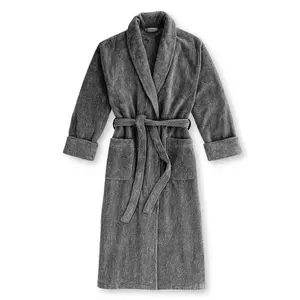 Charcoal Bamboo Robe & Oversized Bath Sheet Set