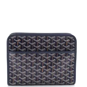 Pre-owned Goyard Canvas Coated Clutches & Wristlets Jouvence Toiletry Pouch Coated Canvas MM by Rebag