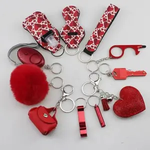 Strawberry key chain set