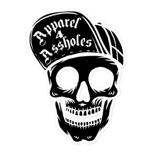 Bubble-free stickers: "Skull Logo"- 5.5x5.5