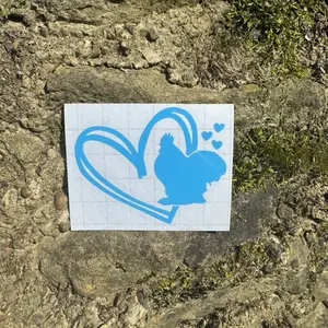 Bantam Rooster Chicken Decal, Chicken Lady Decal, Chicken Decal, Rooster Decal