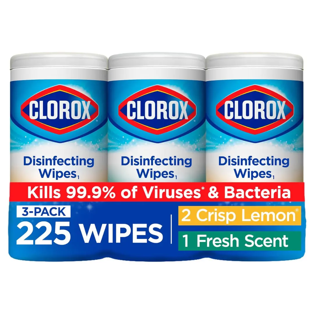 Disinfecting Wipes Value Pack, Household Essentials, 75 Count, Pack of 3