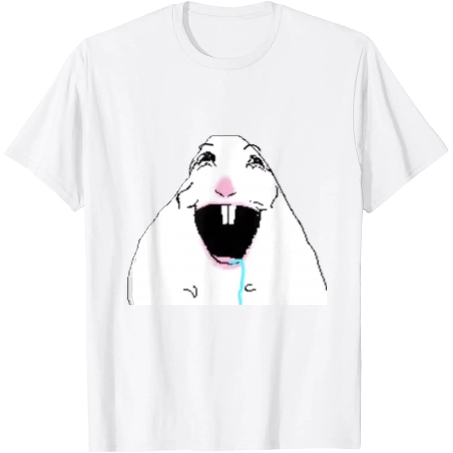 Silly Drooling White Hamster T-Shirt