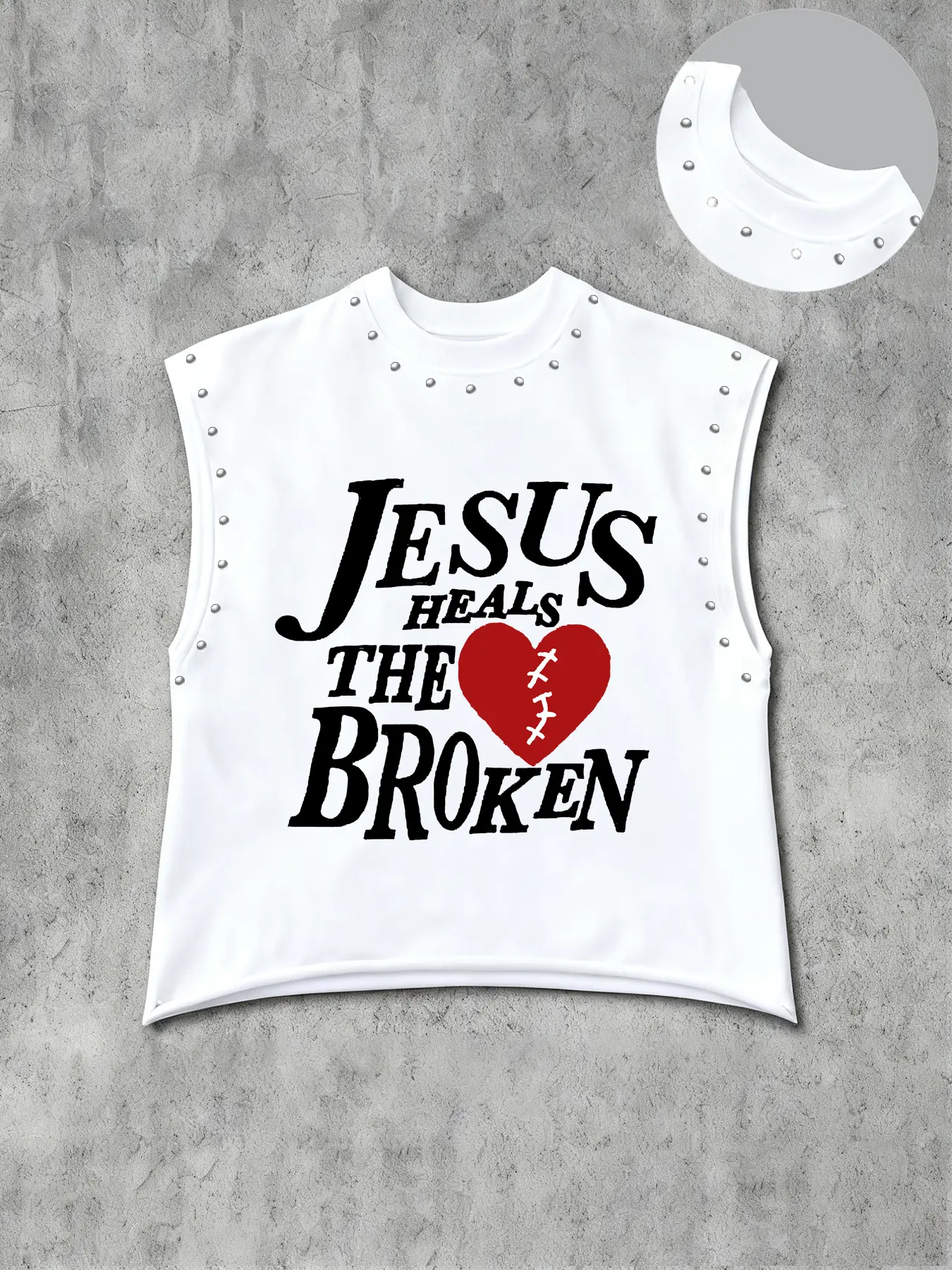 Men's Casual Graphic Tank Top Vest, Vintage Faith Print, Comfortable Fabric, Fitted Regular Fit, All Seasons, Trendy Style, Perfect for Markets