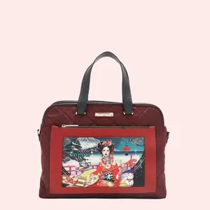 Nicole Lee Quilted Laptop Bag for Women, Lightweight and Waterproof