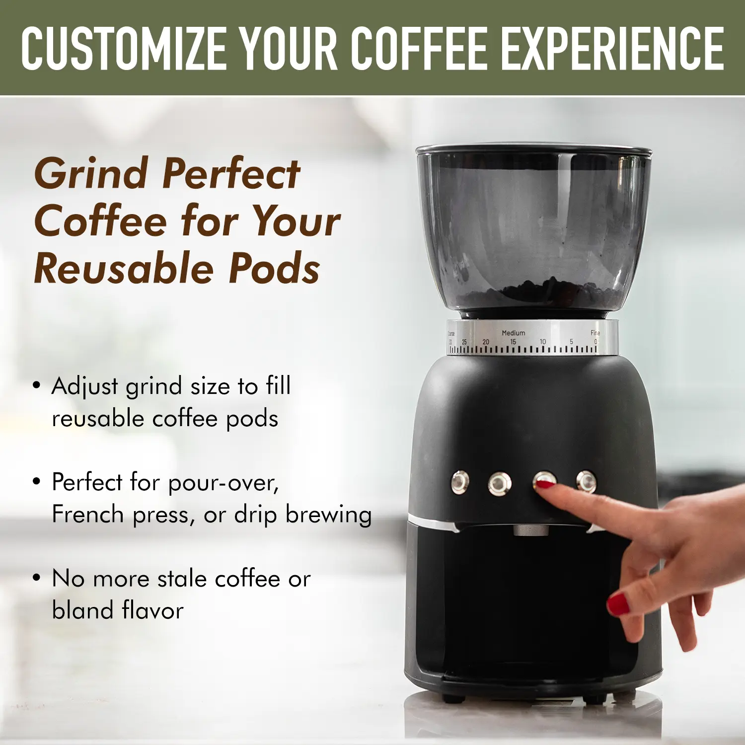 PodMkr: Grind Fresh Coffee Into Reusable Pods