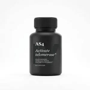 AS4 Activate Telomerase - Premium Plant-Derived Compound for Cellular Health & Vitality with Antioxidant & Anti-Inflammatory Properties